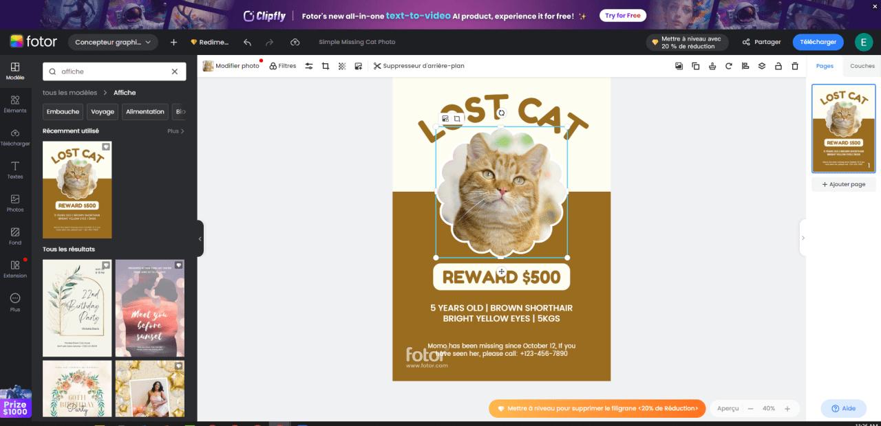 creation affiche publicitaire