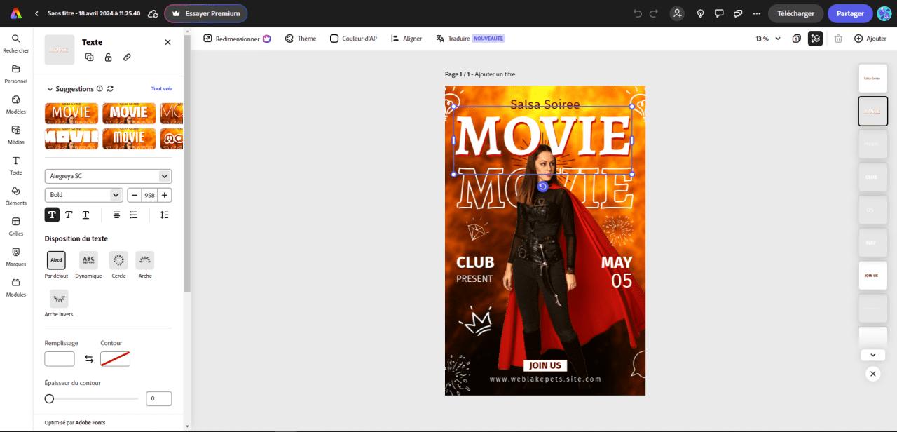 creation affiche publicitaire