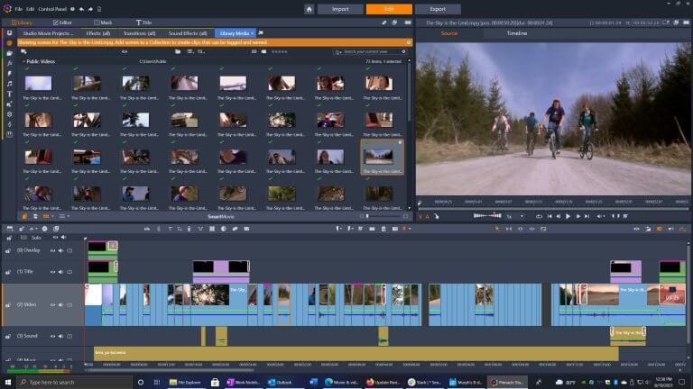 Pinnacle Studio Ultimate Interface