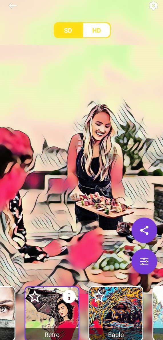 Deep Art Effects Interface - Application filtre photo