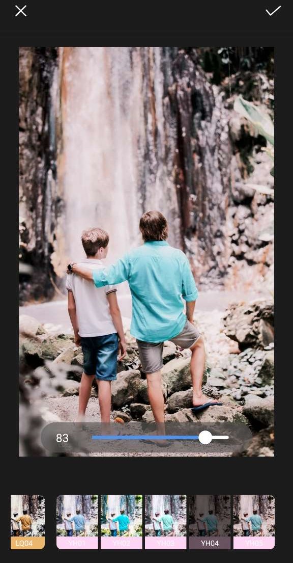 PixelLeap Interface - Application filtre photo