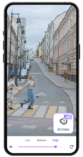 Vivid Glam Interface - Application filtre photo