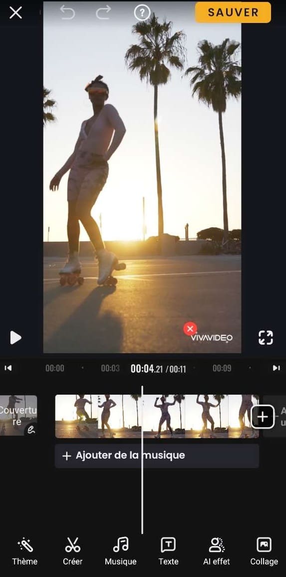 ajouter de la musique sur vivavideo