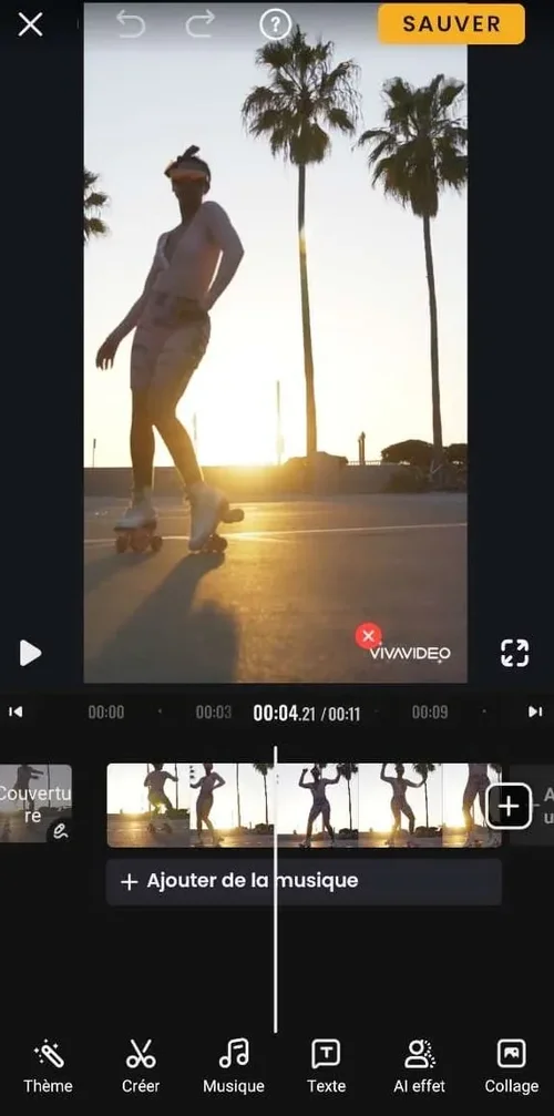 ajouter de la musique sur vivavideo