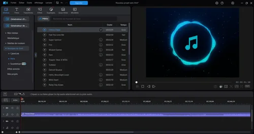 PowerDirector - Collection musiques libres de droits