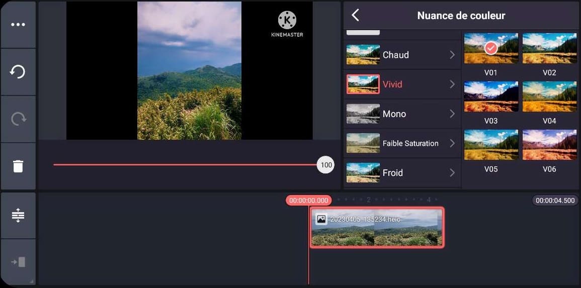KineMaster - Pour des outils d'amélioration professionnels