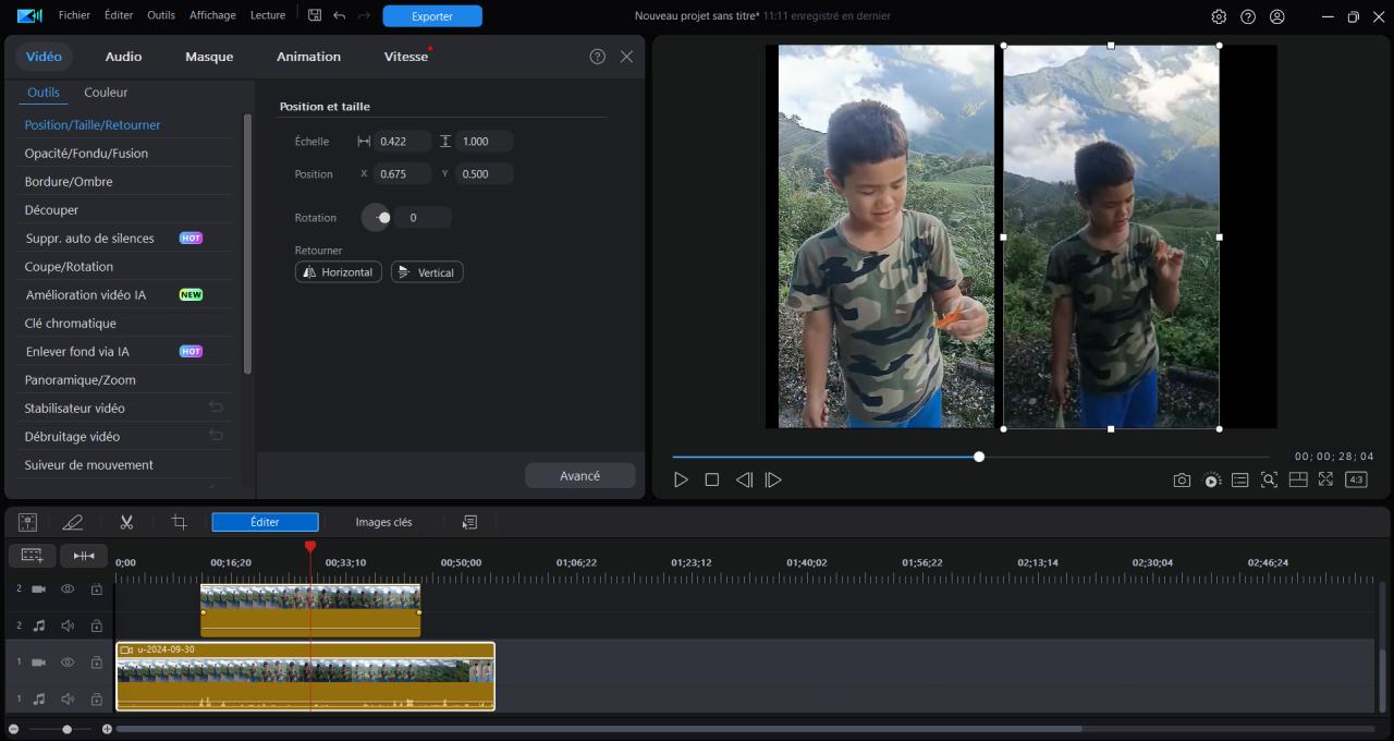 PowerDirector - nouvel améliorateur vidéo IA