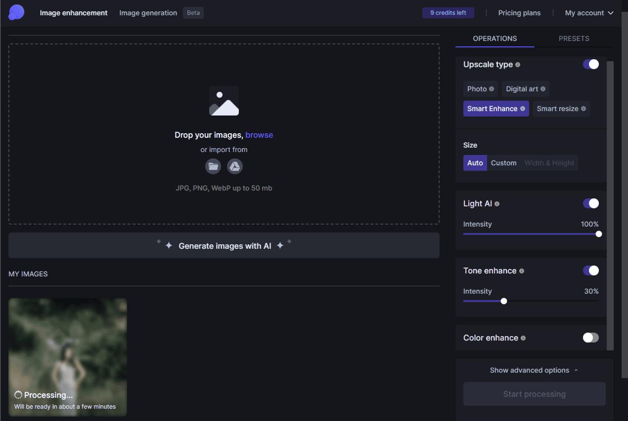 Let's Enhance - 8ème meilleure solution pour améliorer des images en ligne