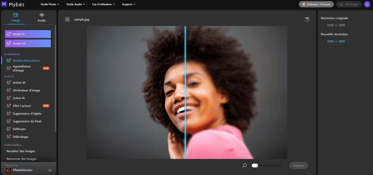 MyEdit - 1ère meilleure solution pour améliorer des images en ligne