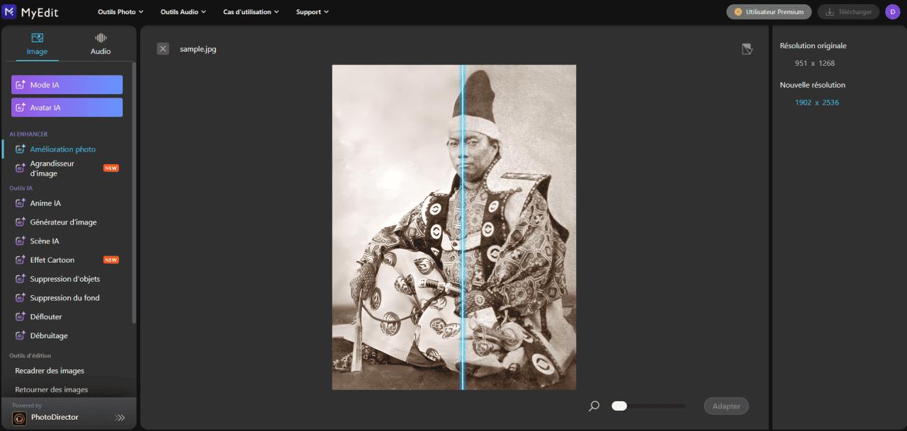 MyEdit - 1ère meilleure solution pour augmenter la résolution des images en ligne