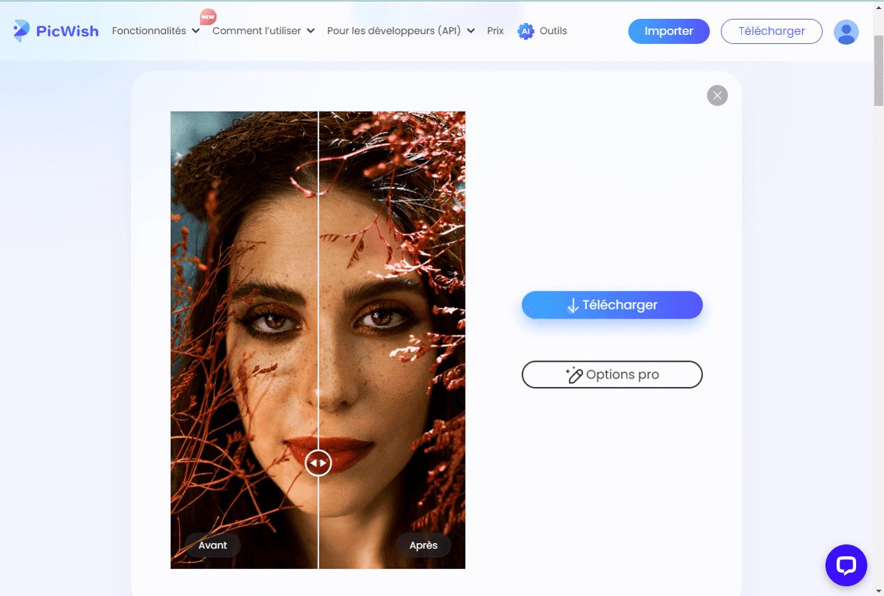 PicWish - 3ème meilleure solution pour améliorer des images en ligne