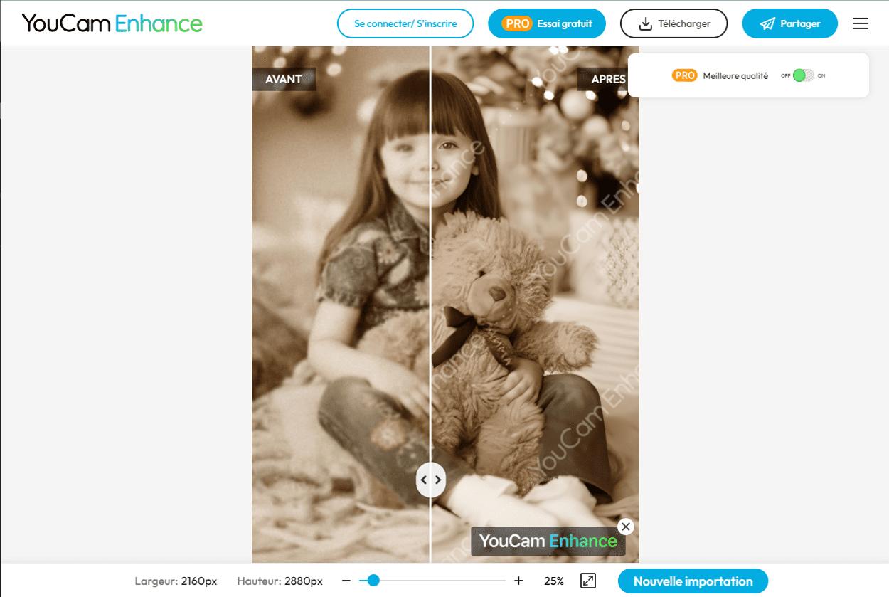 YouCam Enhance - 6ème meilleure solution pour améliorer des images en ligne