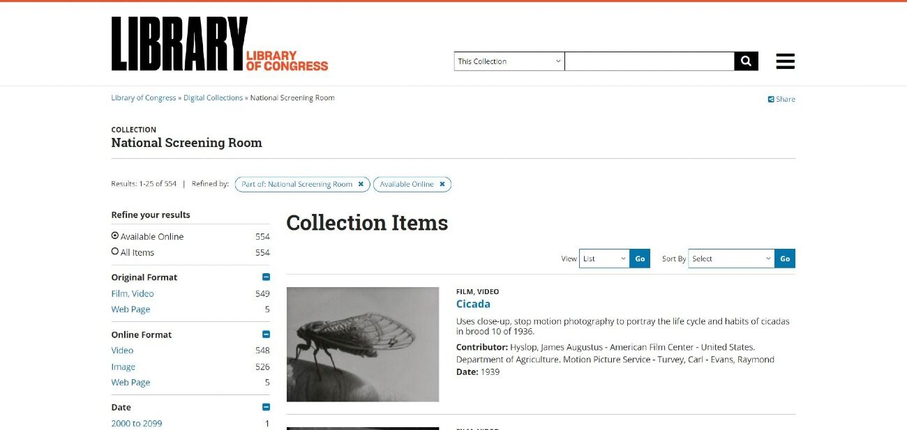 The National Screen Room – Library of Congress