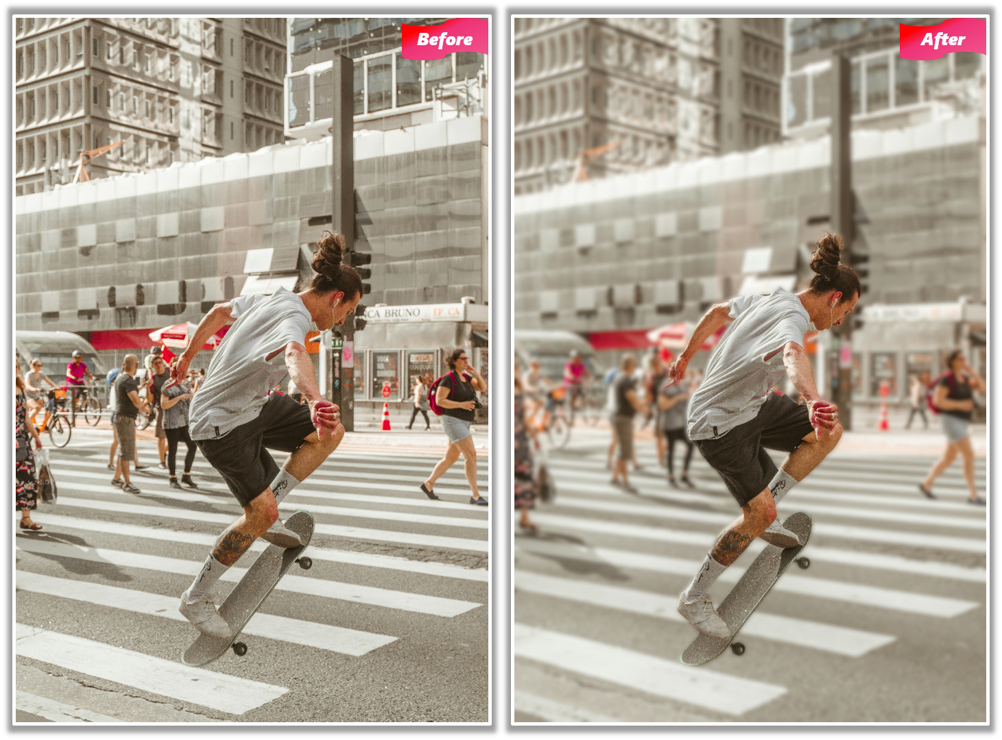 Blurred Photo with PhotoDirector software