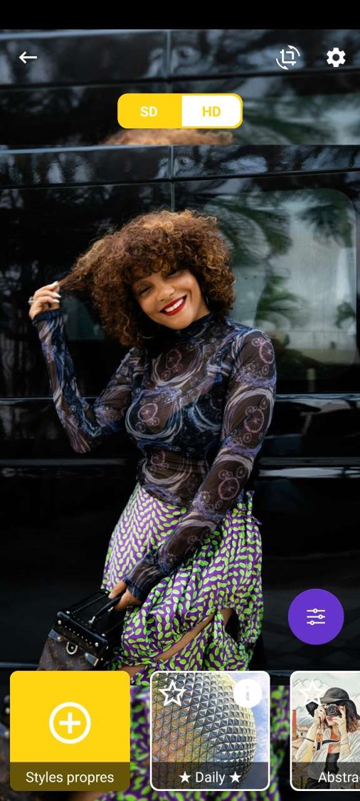 Avant Application de l'effet Cartoon avec DeepArtEffects