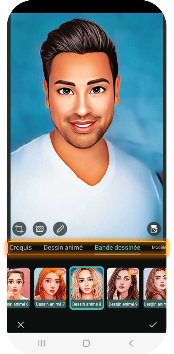 Transformer une photo en dessin animé