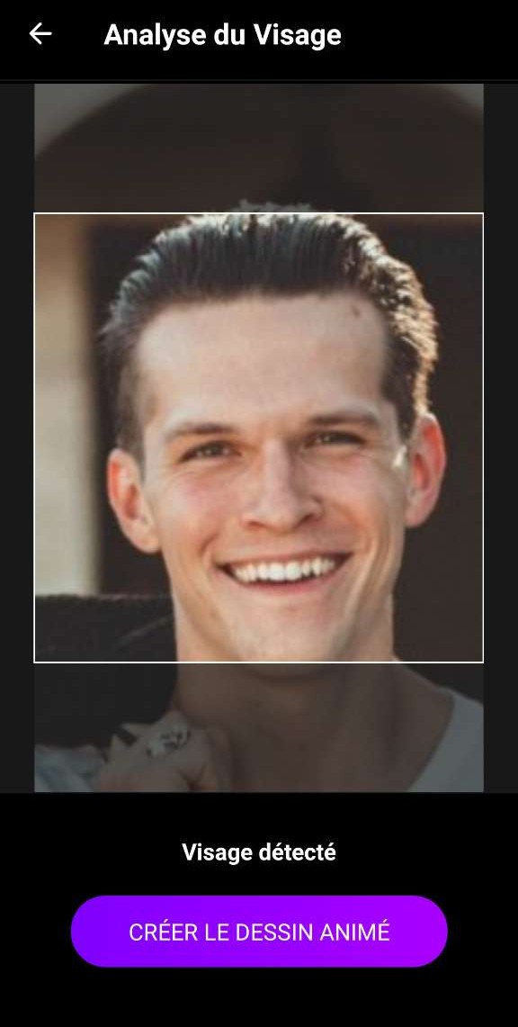 Avant Application de l'effet Cartoon avec ToonApp