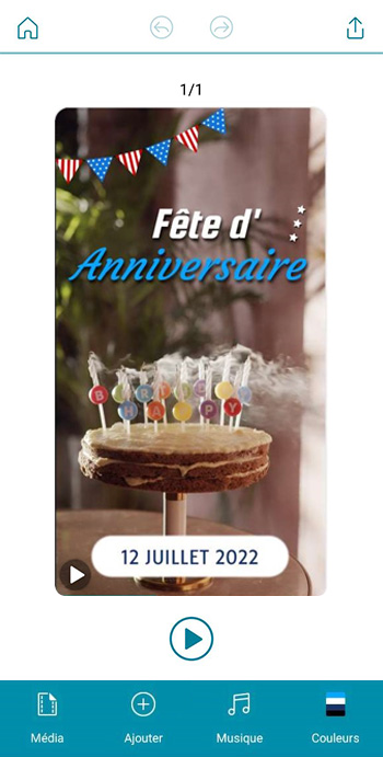 Promeo App - edition invitation carte anniversaire Promeo