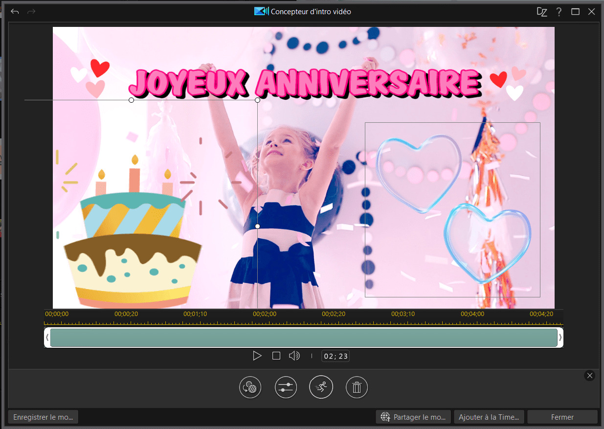 changer texte et ajouter des animations
