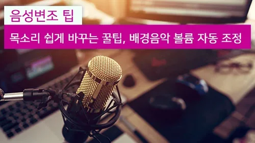 음성변조로 목소리 쉽게 바꾸는 꿀팁, 배경음악 볼륨 자동 조정(2025년 최신)
