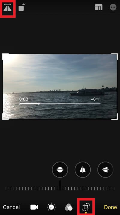 iPhone Crop and Flip Video