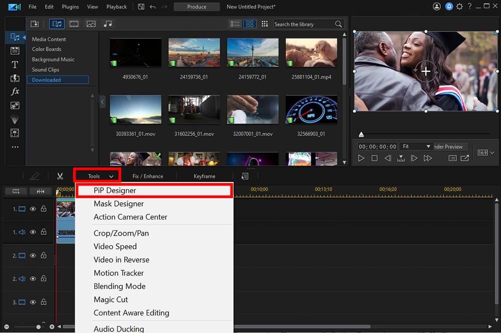 PowerDirector - Tools, PiP Designer