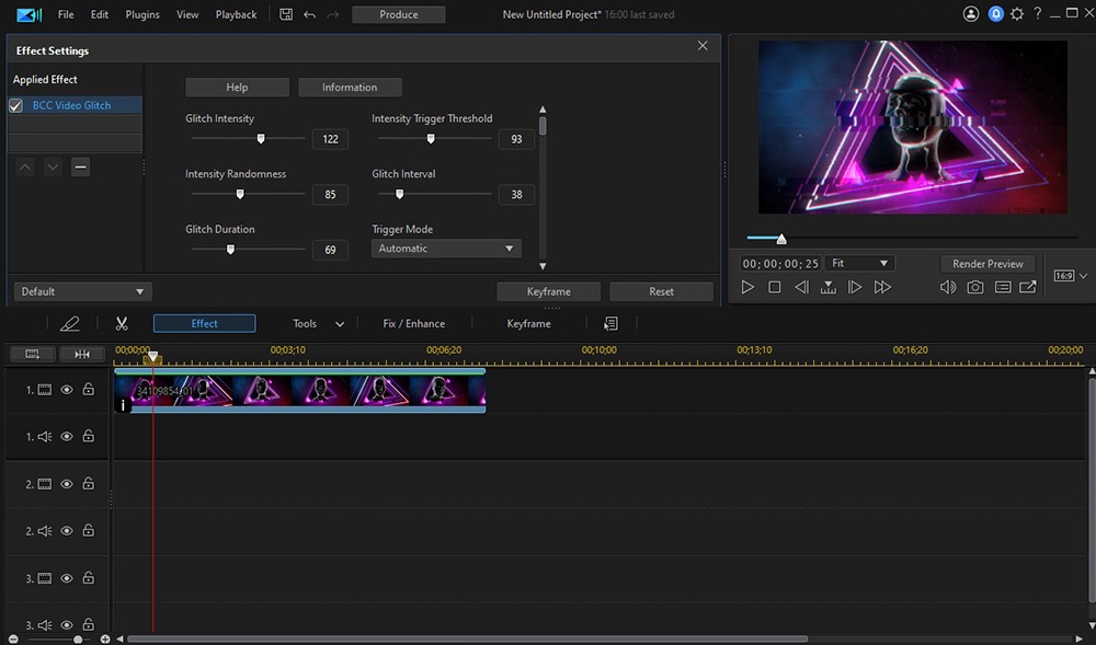 PowerDirector Interface
