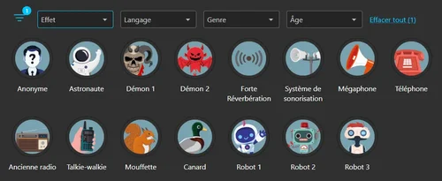 interface MyEdit pour modifer sa voix