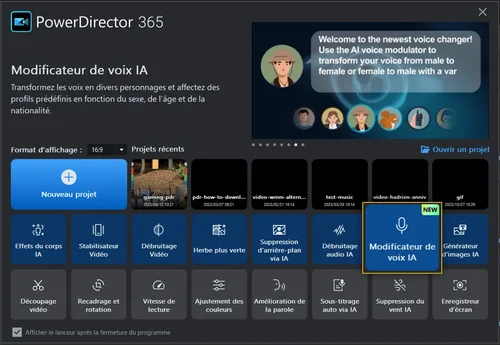 utiliser le transformateur vocal dans powerdirector pour modifier sa voix