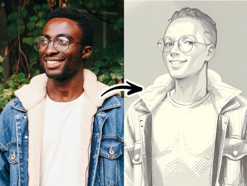 極簡主義似顏繪