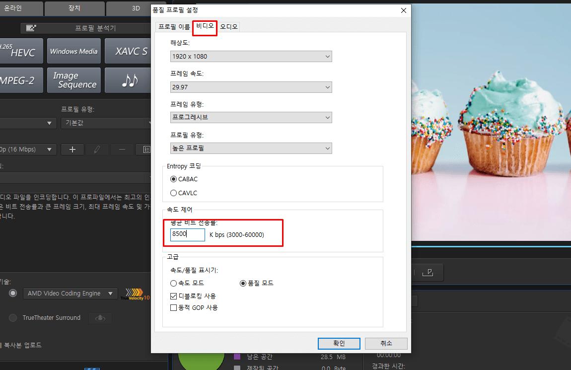파일 프로필 확인하기
