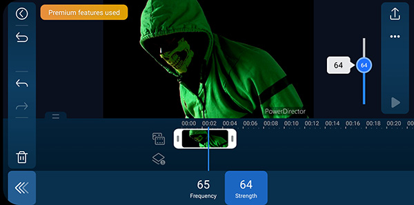 PowerDirector App - Effect Strength