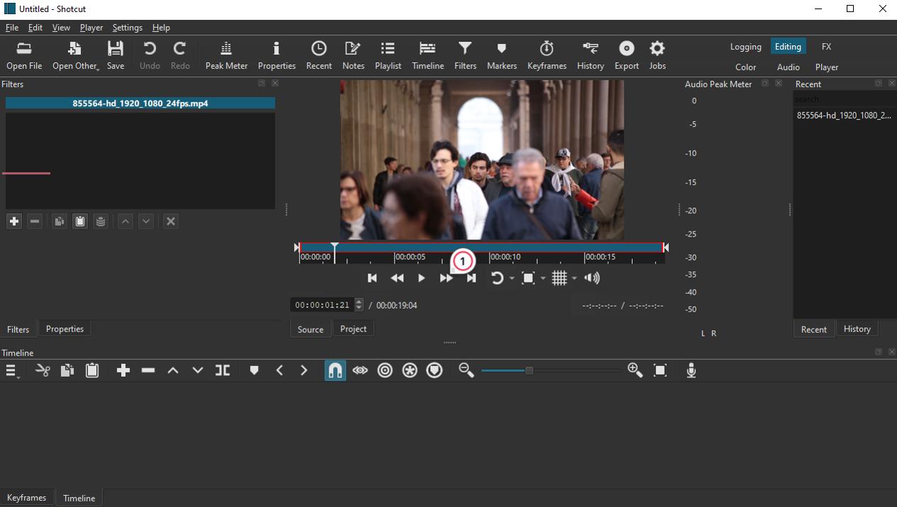 Shotcut - Best intermediate video editor software