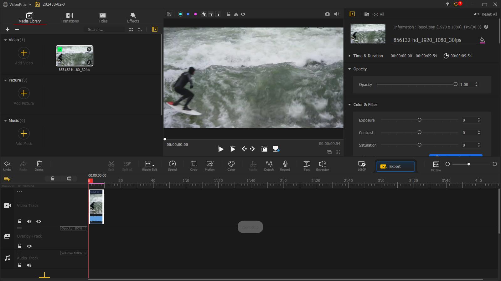VideoProc Vlogger - Best free video editor for action cam footage