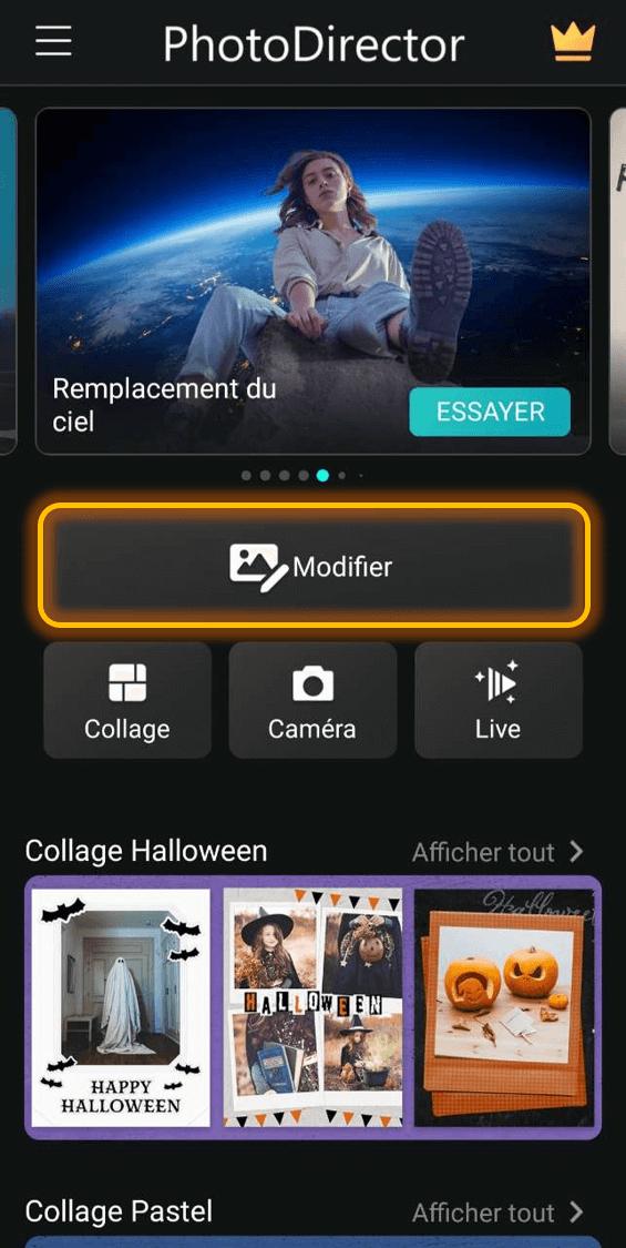 Tutoriel effet glitch PhotoDirector - Etape 1