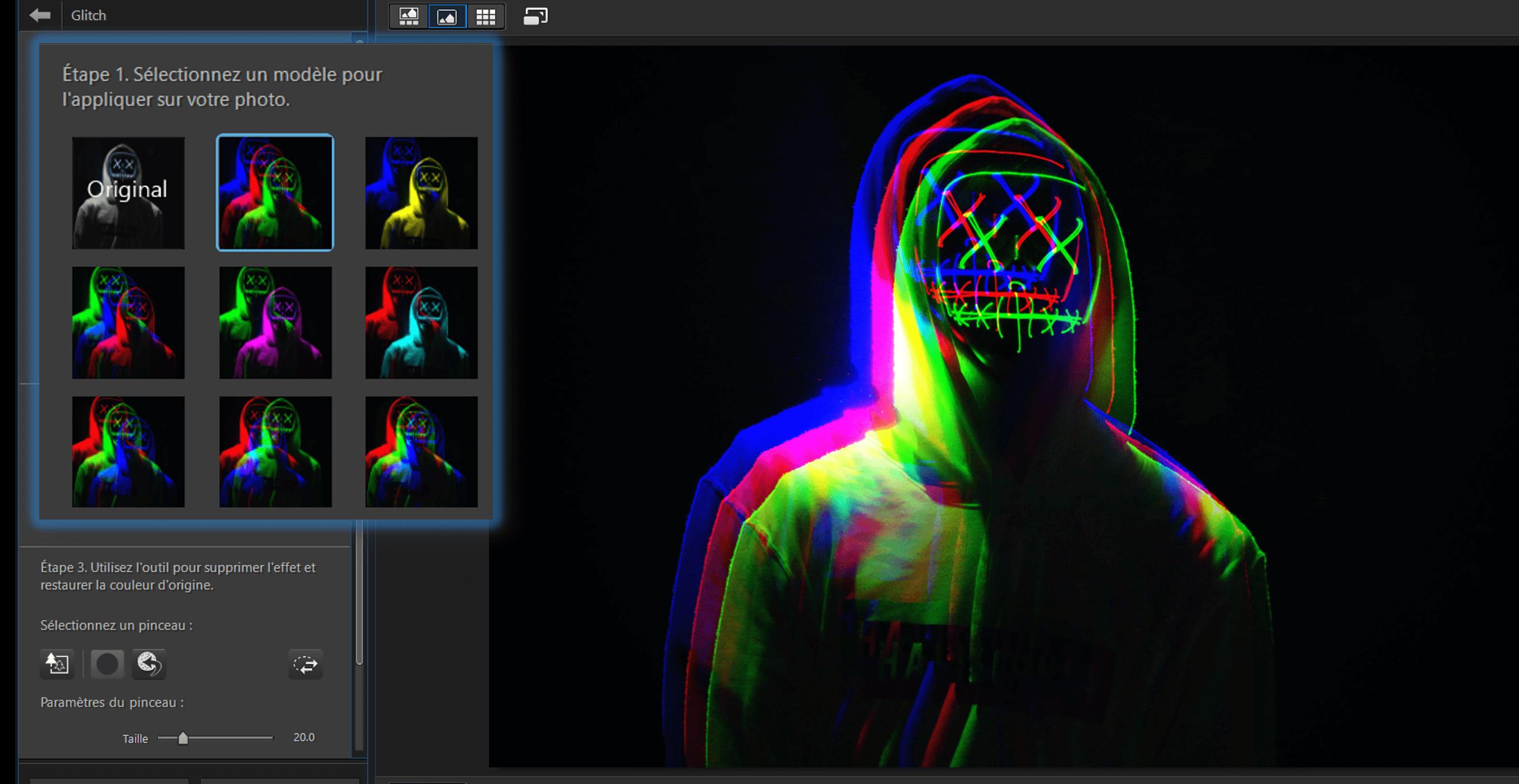 Choisir un modèle glitch