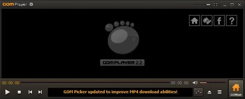 GOM media player interface