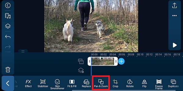 PowerDirector App - Pan and Zoom