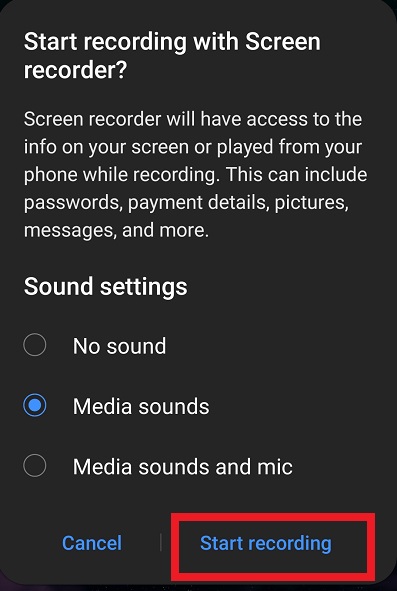 Android Screen Recording
