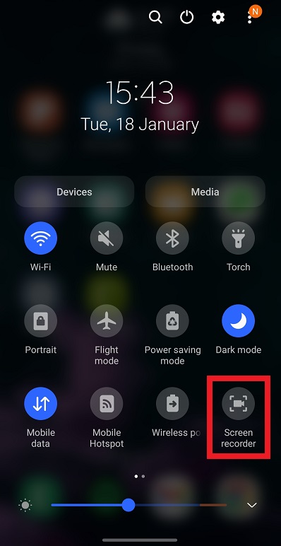 Android Settings - Screen Recorder