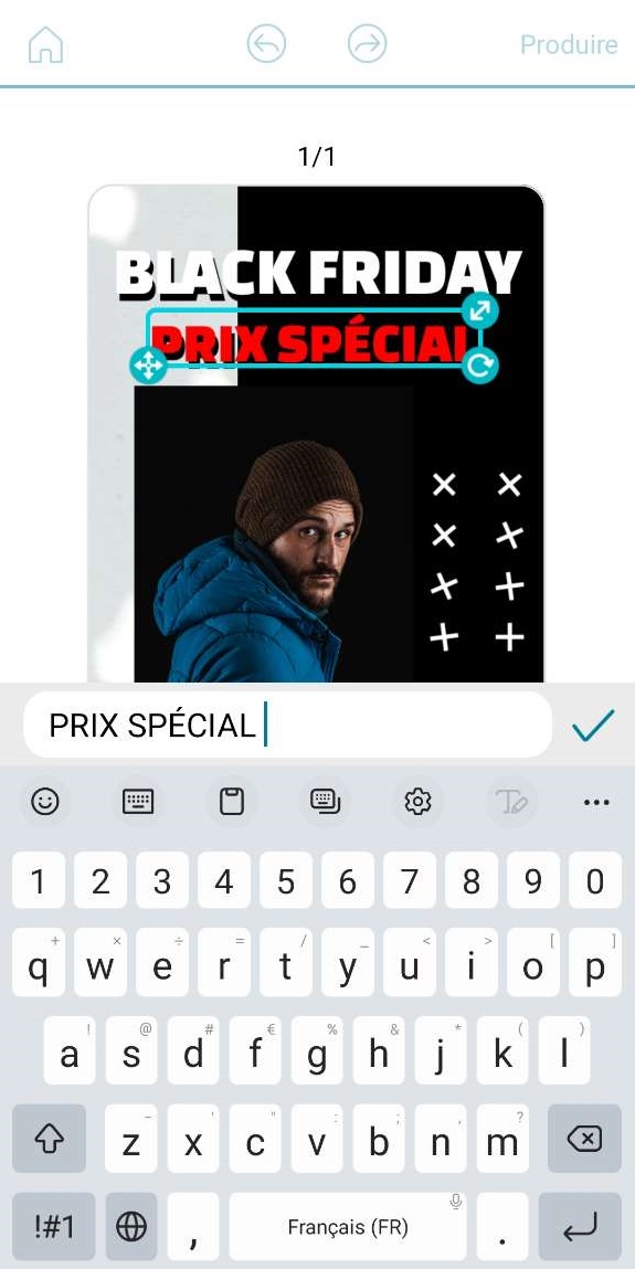 Promeo - editer le texte