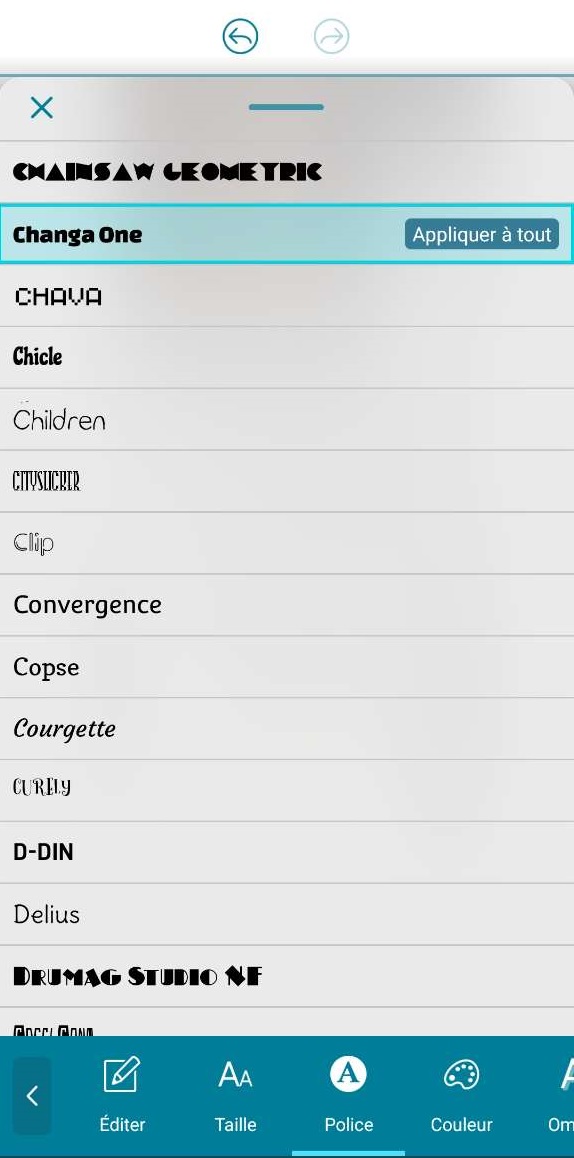 Promeo - changer la police