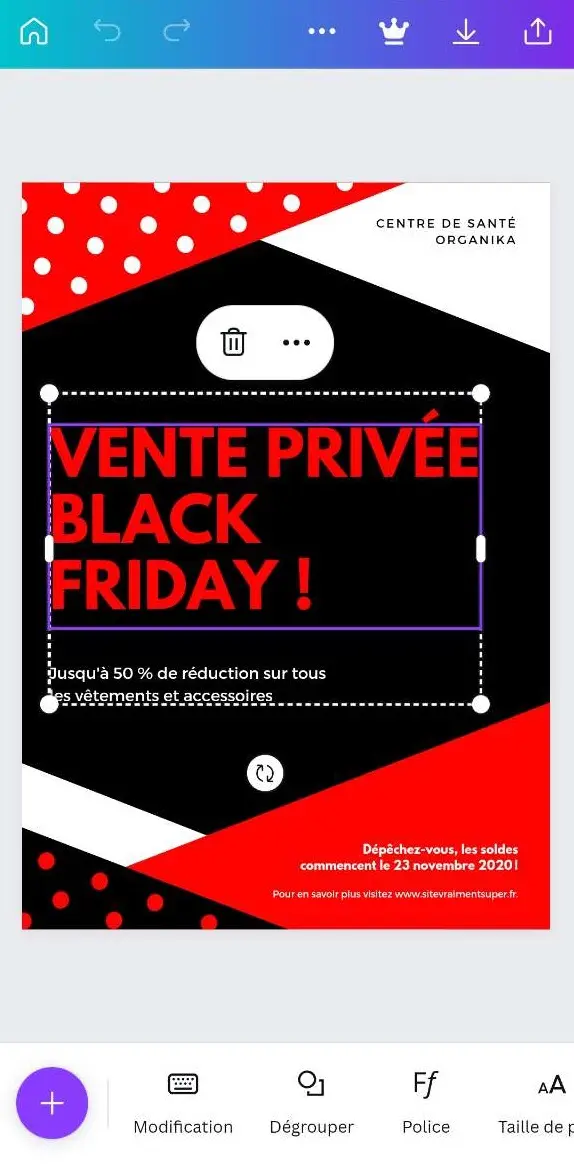 Canva creation affiche