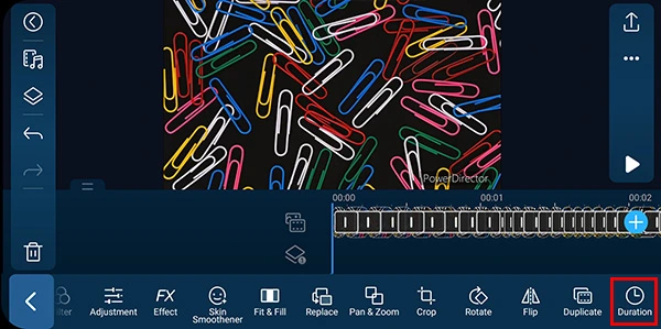 PowerDirector App - Change Duration of Photo