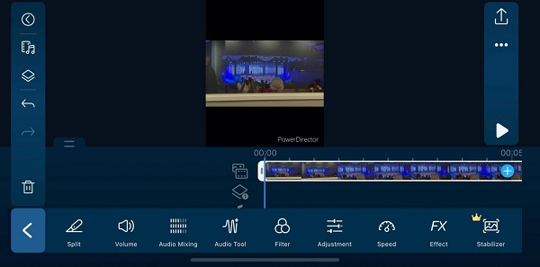 PowerDirector App - Editing Menu