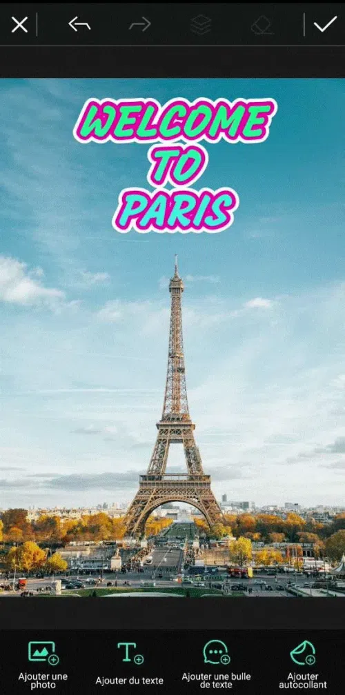 PhotoDirector - Application pour écrire sur une photo