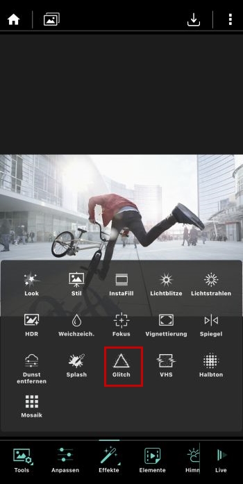 PhotoDirector App - Effekte