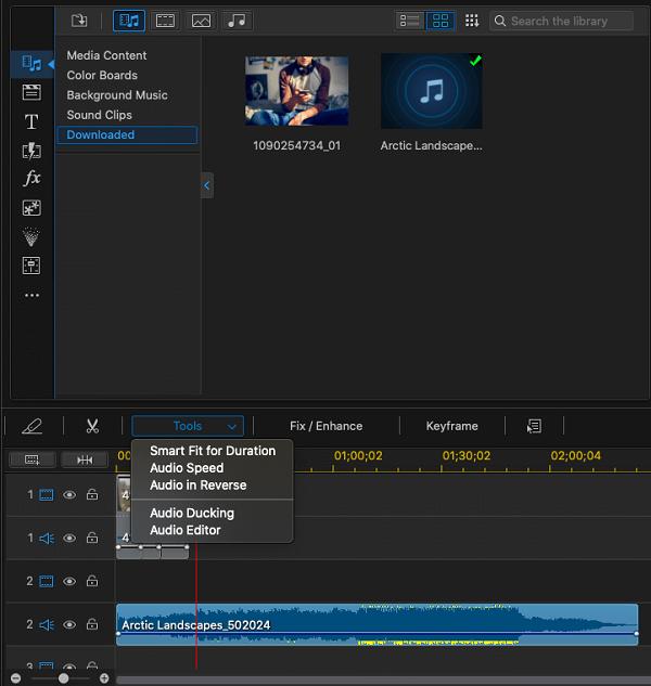 PowerDirector - Smart Fit Audio