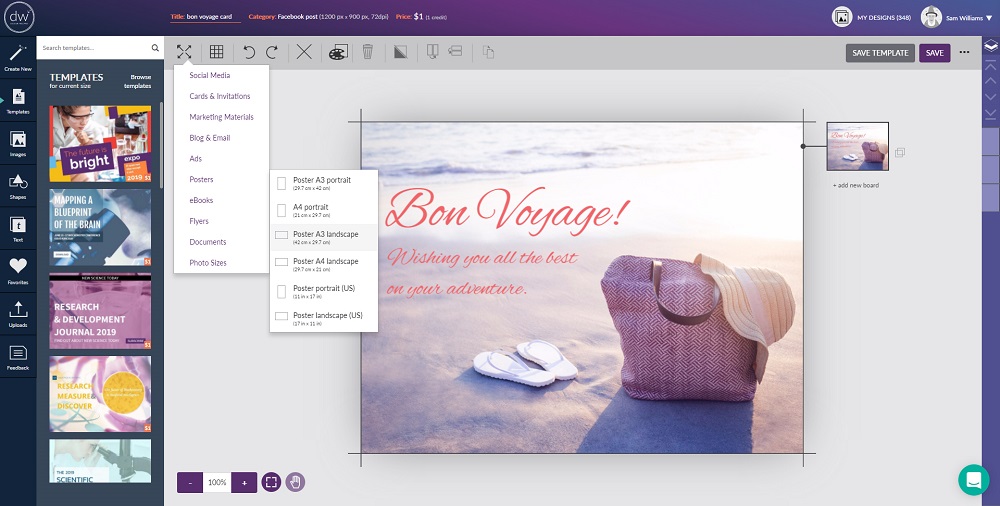 DesignWizard Interface