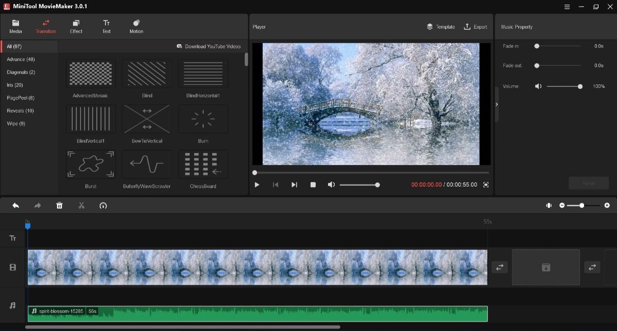 MiniTool Movie Maker Interface